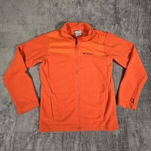 Columbia Interchange Fleece Jacket Women's Size XL Orange Fall Comfy Cozy